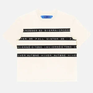 93 Sierra Crosses Notebook T-shirt FW93SCNT-WHT