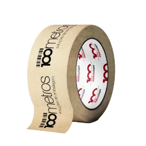 Fita Adesiva Personalizada EcoKraft Fundo Creme