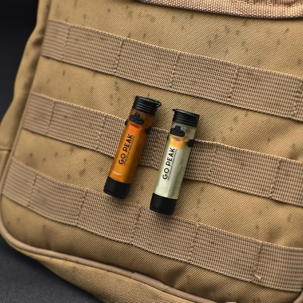 Gopeak ao ar livre mini lanterna de bolso acampamento chave clipe tampa ambiente led longa resistência alívio desastres emergência luz forte - Image 7