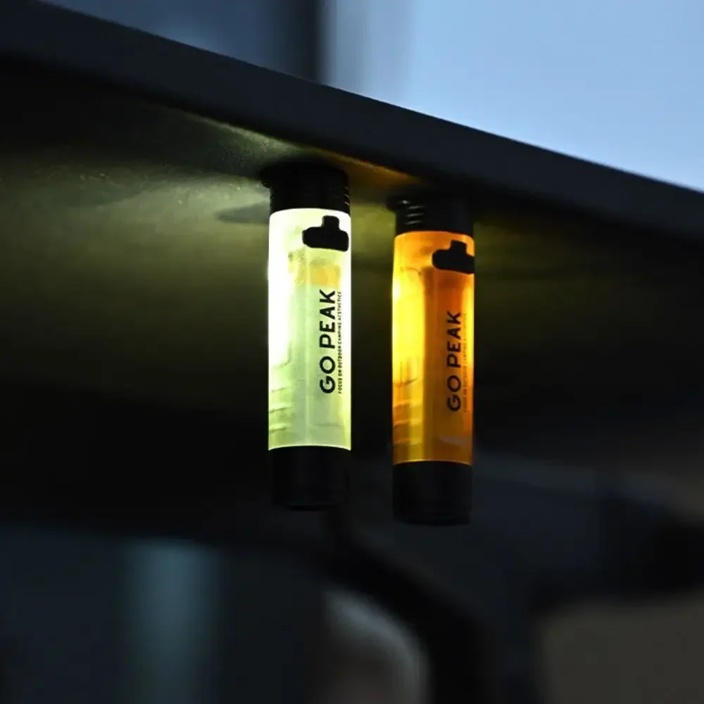 Gopeak ao ar livre mini lanterna de bolso acampamento chave clipe tampa ambiente led longa resistência alívio desastres emergência luz forte - Image 5