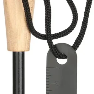 Haste de partida de fogo de sobrevivência à prova d’água, pedernal de magnésio para acampamento, caminhadas, emergência com raspador e cordão. ;Labubo.